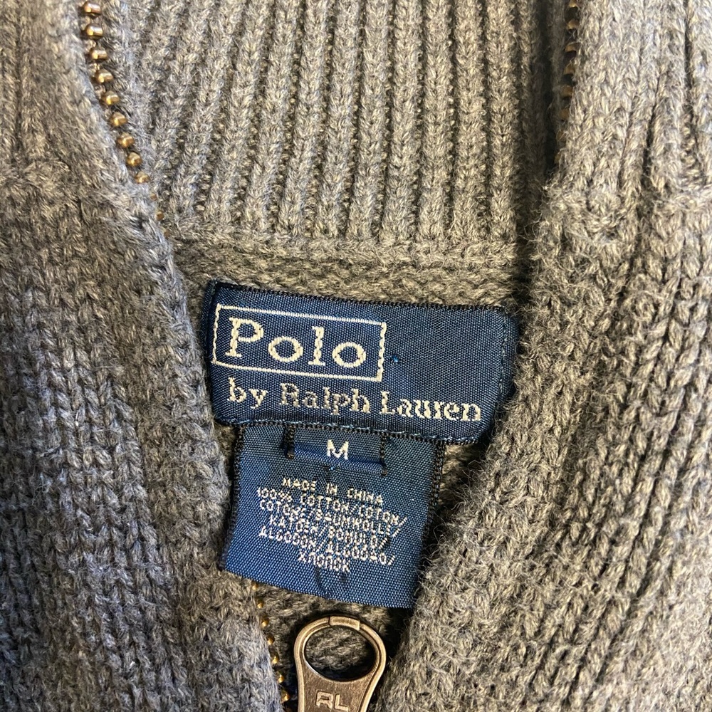Ralph Lauren big boys gray sweater